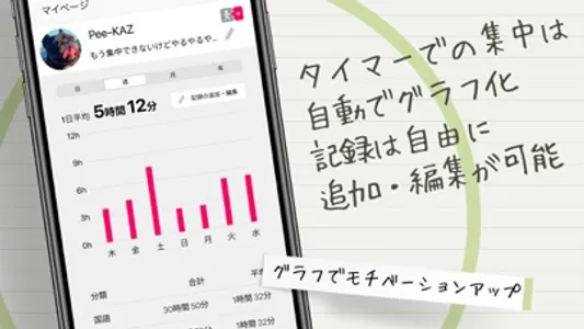 勉強タイマー「ZEN」集中した時間の記録と管理 screenshot 3