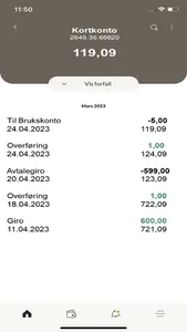 Aasen Mobilbank screenshot 2