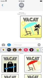 vacay stickers screenshot 1