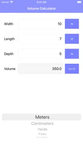 Volume Calculator Pro screenshot 1