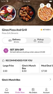 Ginos Pizza And Grill, screenshot 2