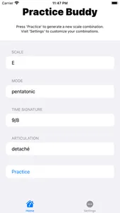Practice Scales screenshot 0