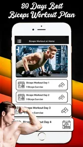 Biceps Workout at Home screenshot 1