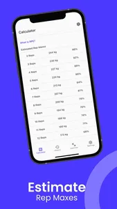 1RM Calculator screenshot 1