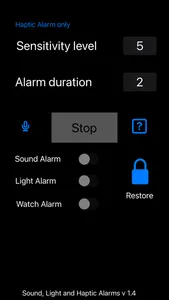 Sound, Light and Haptic Alarms screenshot 1