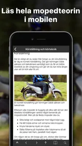 iKörkort Moped Lite screenshot 1