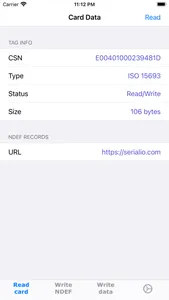 NFC Read Write screenshot 1