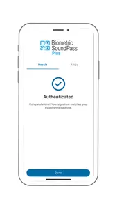 Biometric SoundPass screenshot 6