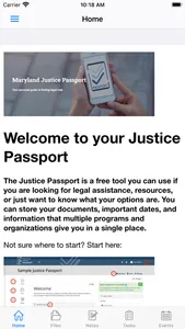 Maryland Justice Passport screenshot 0