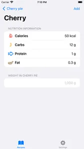 RecipeCalories screenshot 2