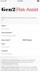 Gen2 Risk Assist Claims App screenshot 0