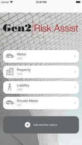 Gen2 Risk Assist Claims App screenshot 1