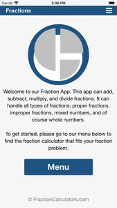 Calculating Fractions screenshot 0