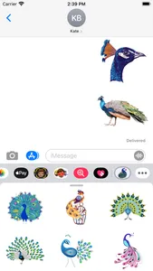 Mystery Peacock Stickers screenshot 0