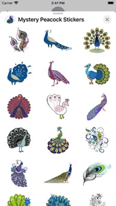 Mystery Peacock Stickers screenshot 2