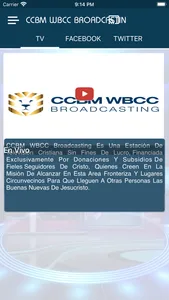 CCBM WBCC BROADCASTING screenshot 0