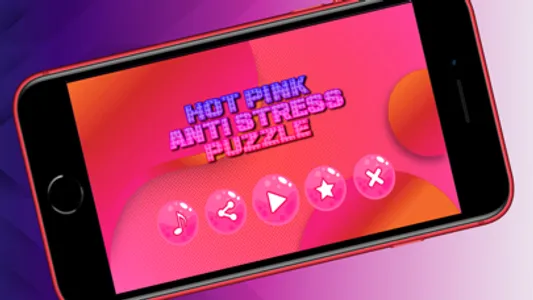 Hot Pink Anti Stress Puzzle screenshot 0