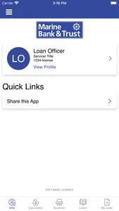 Marine Bank Mortgage: Mobile screenshot 0