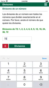 Divisores screenshot 1