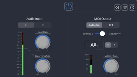 A2M real-time Audio to MIDI screenshot 0