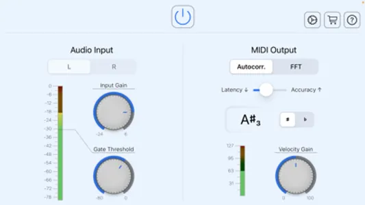 A2M real-time Audio to MIDI screenshot 1