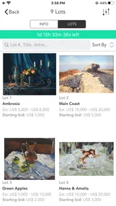 Eisele Fine Art Auctions screenshot 2