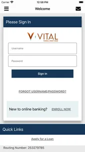 Vital FCU Mobile screenshot 0