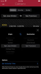 Caltrain+ screenshot 4