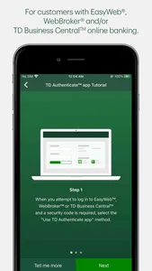 TD Authenticate screenshot 1
