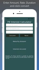 Fixed Deposit Int Calculator screenshot 0