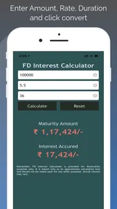 Fixed Deposit Int Calculator screenshot 1