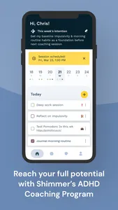 Shimmer Care: ADHD Coaching screenshot 1
