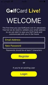 GolfCardLive screenshot 1