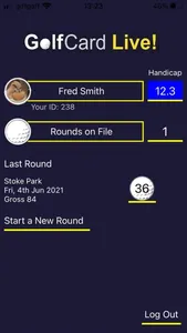 GolfCardLive screenshot 2