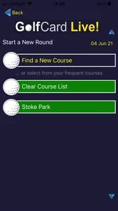 GolfCardLive screenshot 3