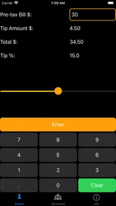 OPie Tip Calc screenshot 0