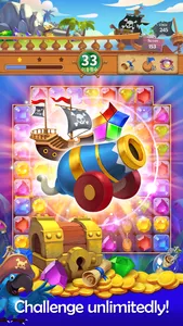 Pirate Jewel Pang: Match 3 screenshot 1