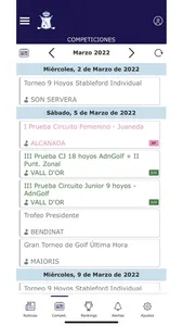 Federación Balear Golf screenshot 1