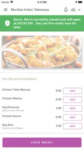 Mumbai Indian Takeaway screenshot 1