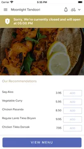 Moonlight Tandoori Perry Rd screenshot 0