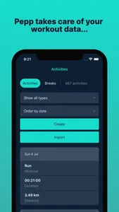 Pepp - Workout Tracker screenshot 1