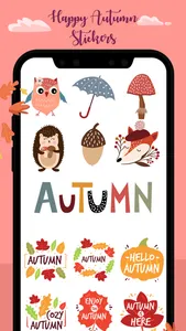 Happy Autumn Stickers screenshot 1