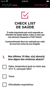 FIAP - Checklist de Saúde screenshot 3