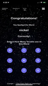 Children's - Comet Spelling screenshot 2