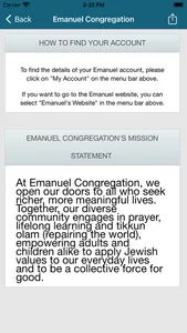 Emanuel Congregation screenshot 2