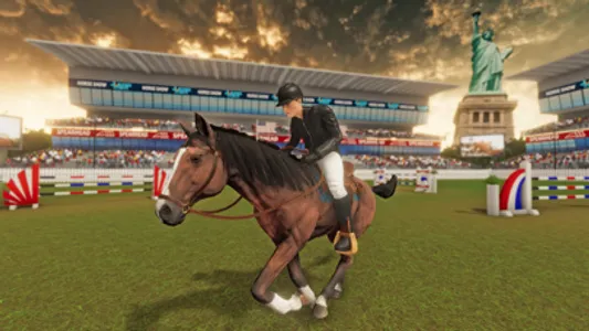 Horse Show Jumping Stunt screenshot 0