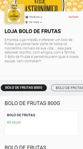 LOJA BOLO DE FRUTAS screenshot 0