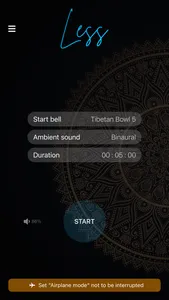 Less - Meditation made easy screenshot 0