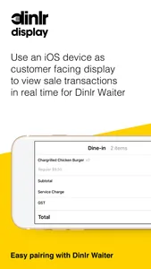 Dinlr Customer Display: CDS screenshot 0