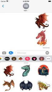 Dragon Beast Stickers screenshot 0